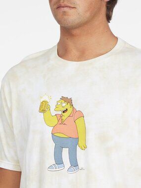 Billabong x Simpsons Barney Tie Dye T Shirt